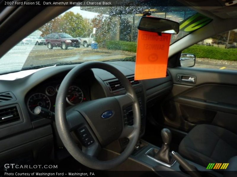 Dark Amethyst Metallic / Charcoal Black 2007 Ford Fusion SE