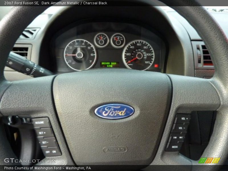 Dark Amethyst Metallic / Charcoal Black 2007 Ford Fusion SE