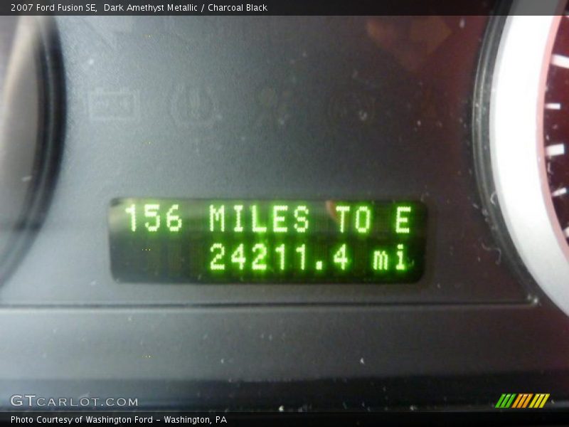 Dark Amethyst Metallic / Charcoal Black 2007 Ford Fusion SE