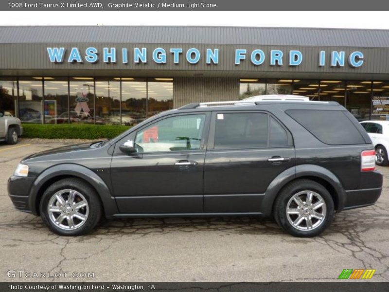Graphite Metallic / Medium Light Stone 2008 Ford Taurus X Limited AWD