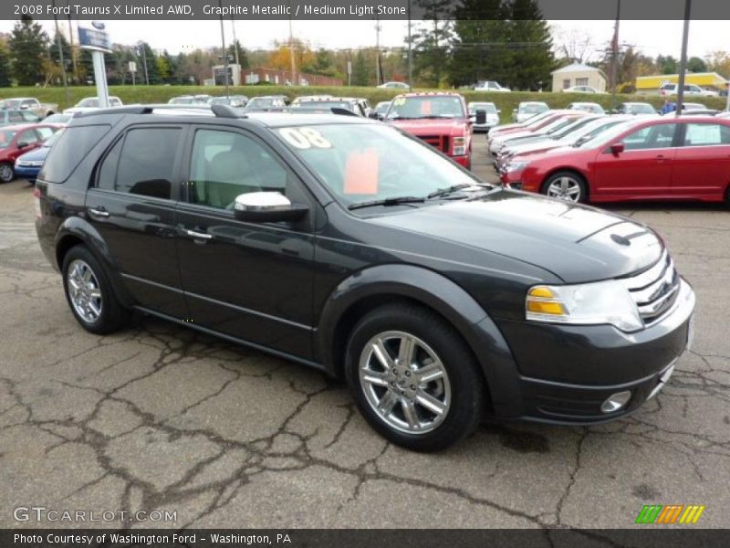 Graphite Metallic / Medium Light Stone 2008 Ford Taurus X Limited AWD