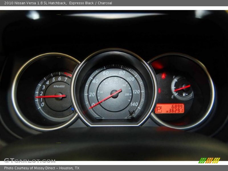 Espresso Black / Charcoal 2010 Nissan Versa 1.8 SL Hatchback