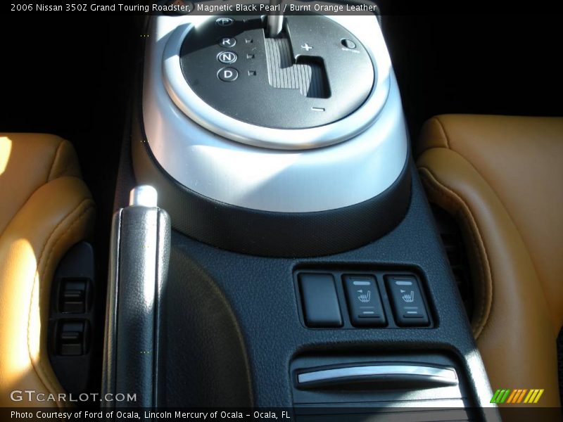 Magnetic Black Pearl / Burnt Orange Leather 2006 Nissan 350Z Grand Touring Roadster