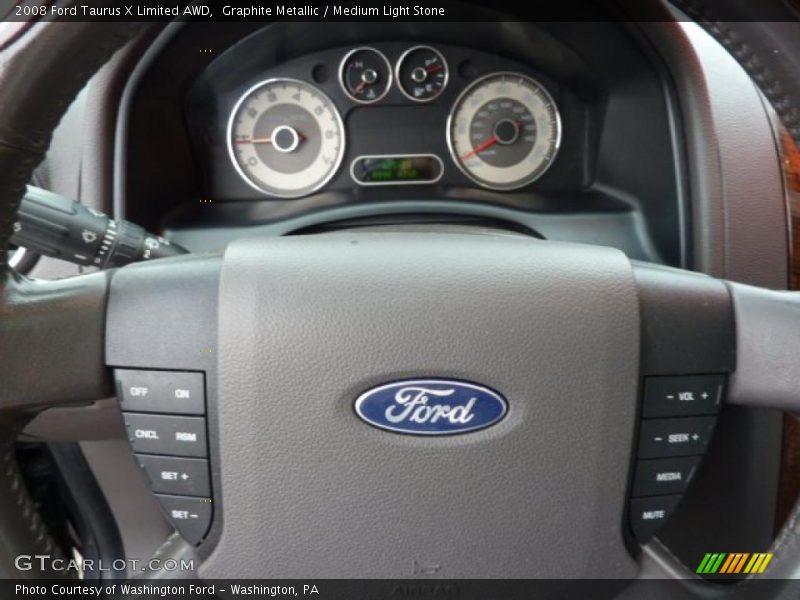 Graphite Metallic / Medium Light Stone 2008 Ford Taurus X Limited AWD