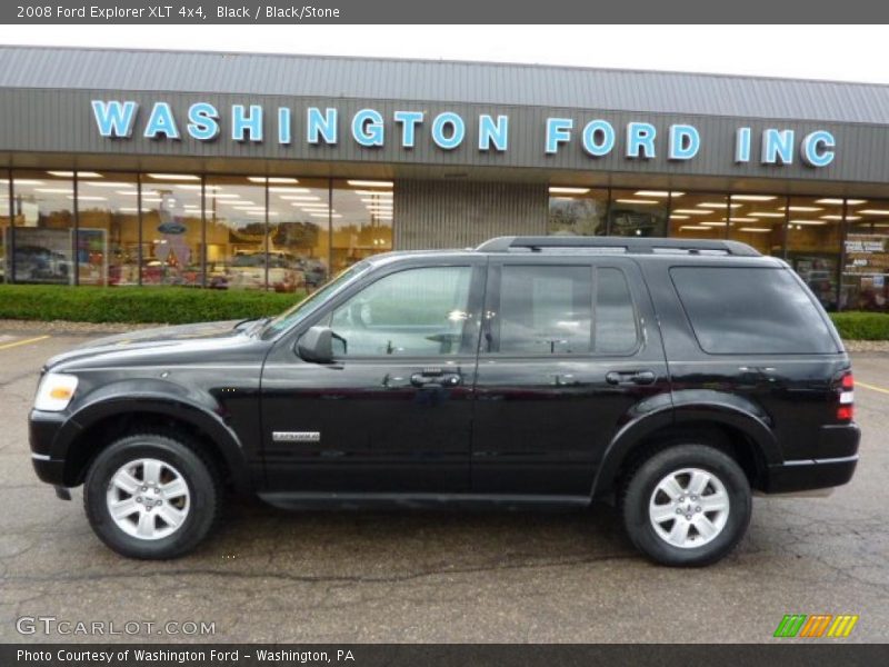 Black / Black/Stone 2008 Ford Explorer XLT 4x4