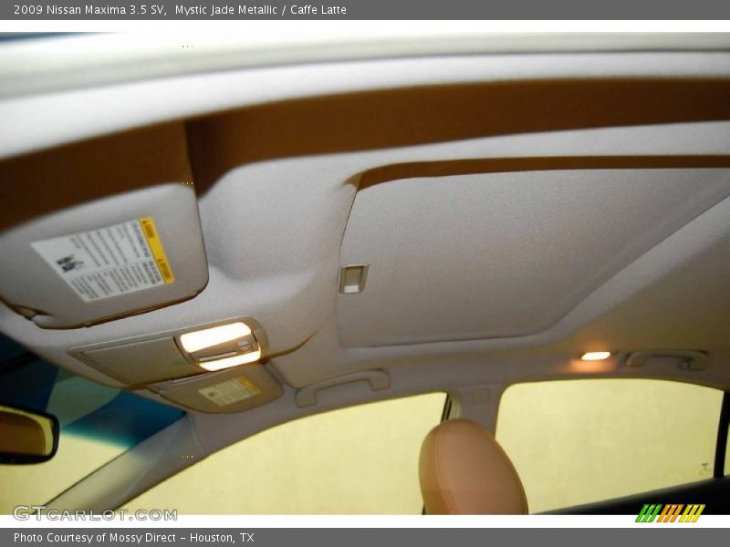 Mystic Jade Metallic / Caffe Latte 2009 Nissan Maxima 3.5 SV