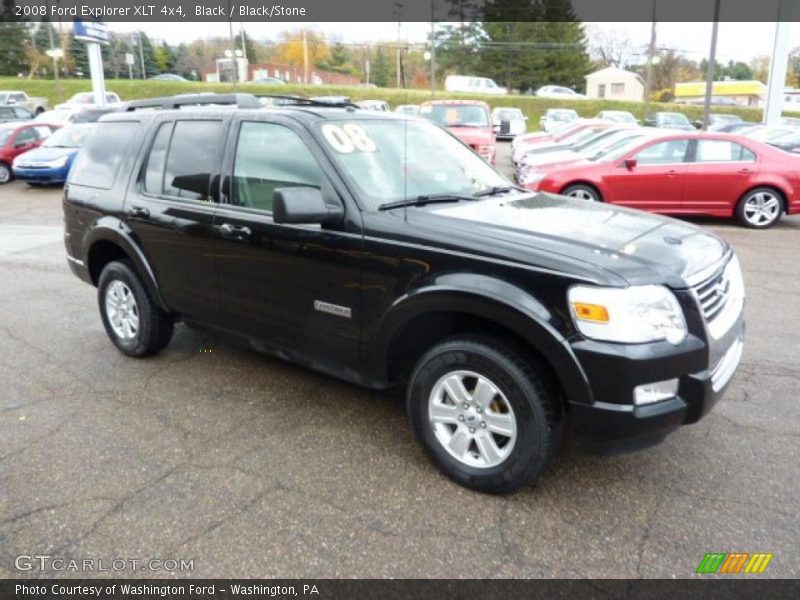 Black / Black/Stone 2008 Ford Explorer XLT 4x4