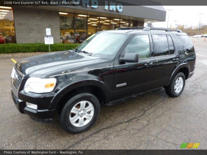 Black / Black/Stone 2008 Ford Explorer XLT 4x4