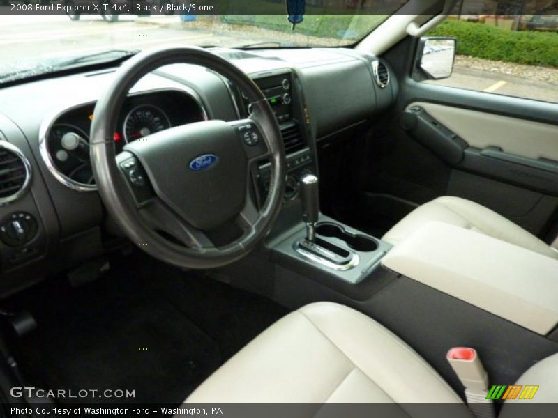 Black / Black/Stone 2008 Ford Explorer XLT 4x4