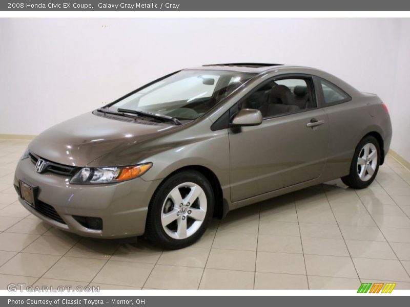 Galaxy Gray Metallic / Gray 2008 Honda Civic EX Coupe