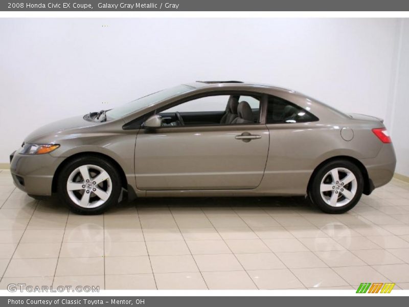 Galaxy Gray Metallic / Gray 2008 Honda Civic EX Coupe