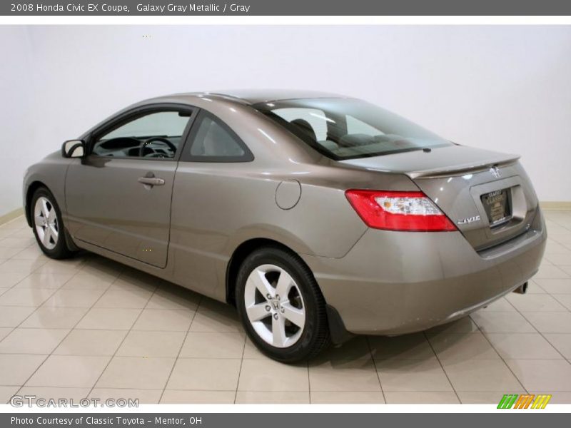 Galaxy Gray Metallic / Gray 2008 Honda Civic EX Coupe