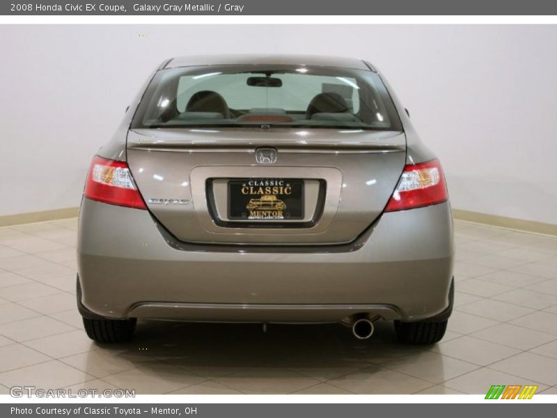 Galaxy Gray Metallic / Gray 2008 Honda Civic EX Coupe