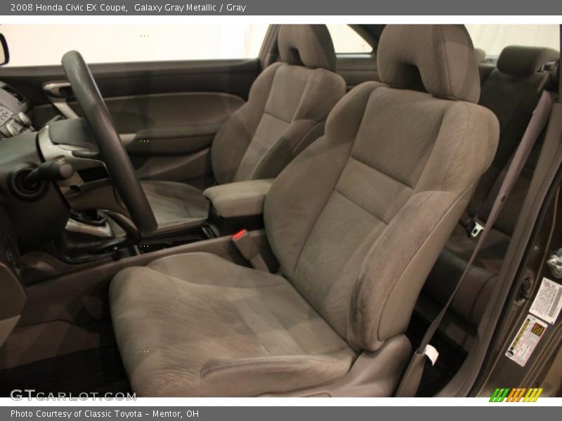 Galaxy Gray Metallic / Gray 2008 Honda Civic EX Coupe