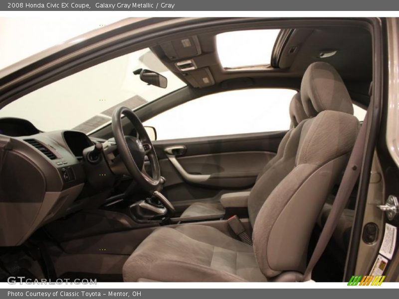 Galaxy Gray Metallic / Gray 2008 Honda Civic EX Coupe