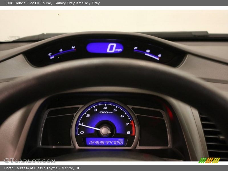 Galaxy Gray Metallic / Gray 2008 Honda Civic EX Coupe