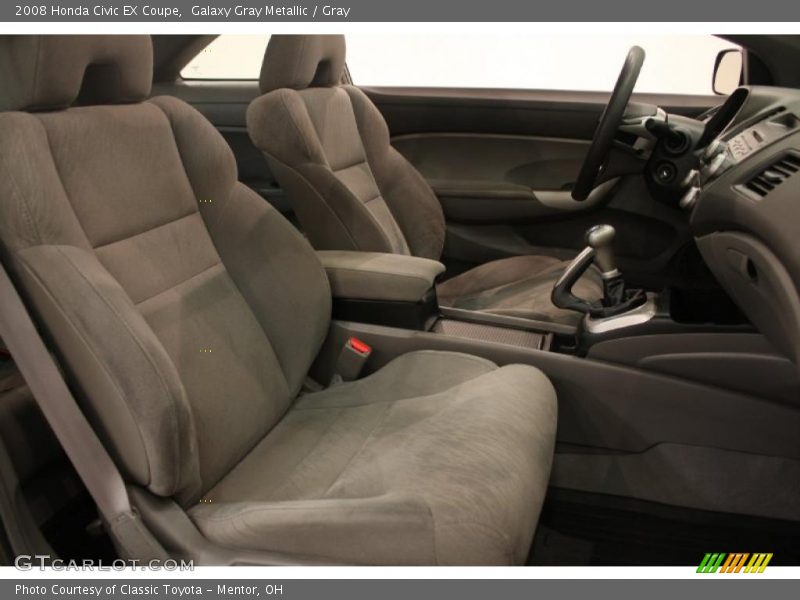 Galaxy Gray Metallic / Gray 2008 Honda Civic EX Coupe