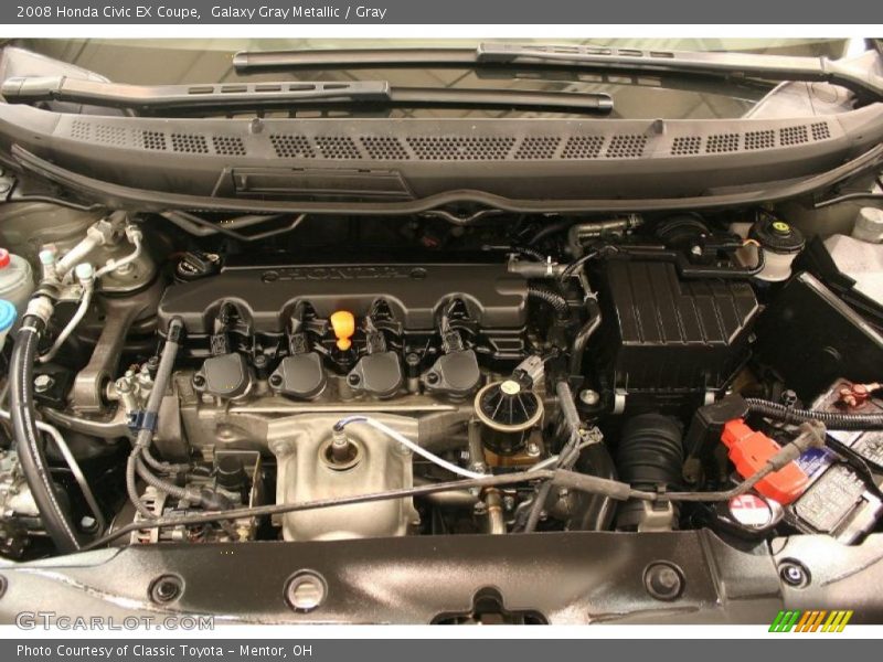 Galaxy Gray Metallic / Gray 2008 Honda Civic EX Coupe