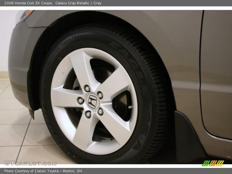 Galaxy Gray Metallic / Gray 2008 Honda Civic EX Coupe