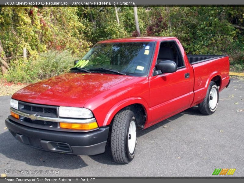 Dark Cherry Red Metallic / Graphite 2003 Chevrolet S10 LS Regular Cab