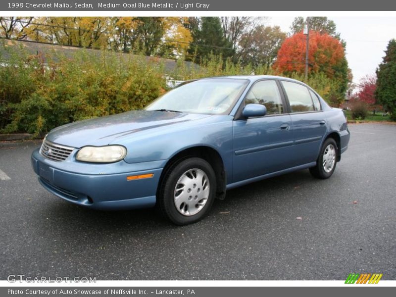 Medium Opal Blue Metallic / Light Gray 1998 Chevrolet Malibu Sedan