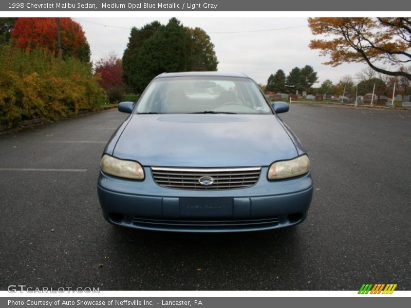 Medium Opal Blue Metallic / Light Gray 1998 Chevrolet Malibu Sedan