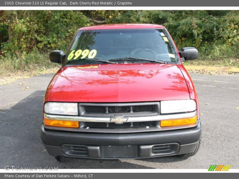 Dark Cherry Red Metallic / Graphite 2003 Chevrolet S10 LS Regular Cab
