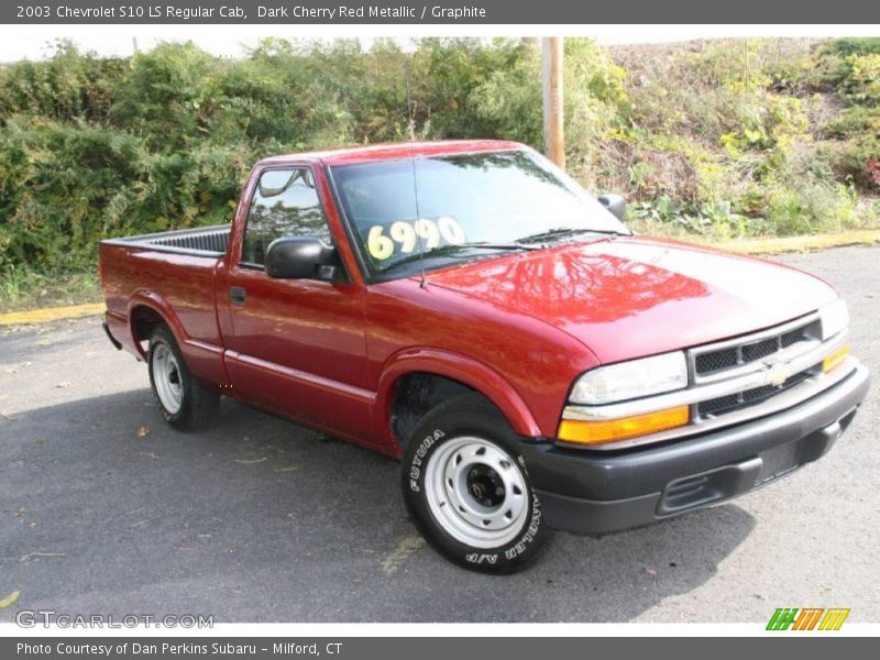 Dark Cherry Red Metallic / Graphite 2003 Chevrolet S10 LS Regular Cab