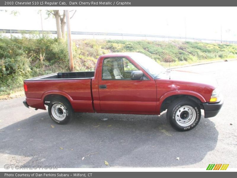 Dark Cherry Red Metallic / Graphite 2003 Chevrolet S10 LS Regular Cab