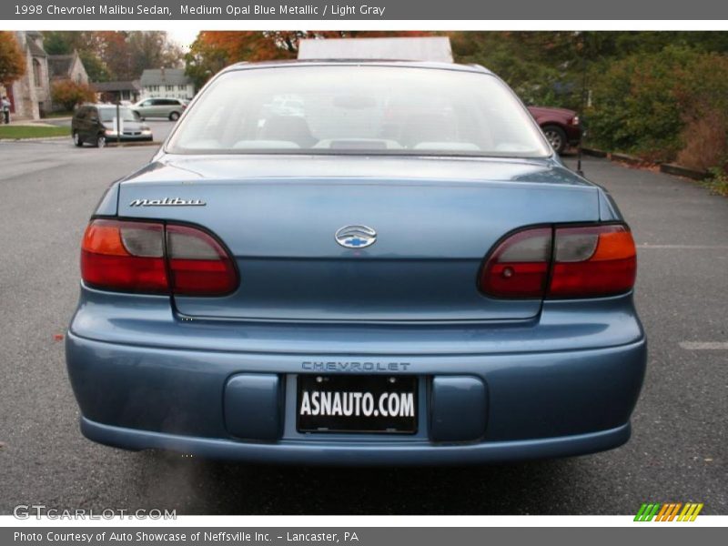 Medium Opal Blue Metallic / Light Gray 1998 Chevrolet Malibu Sedan