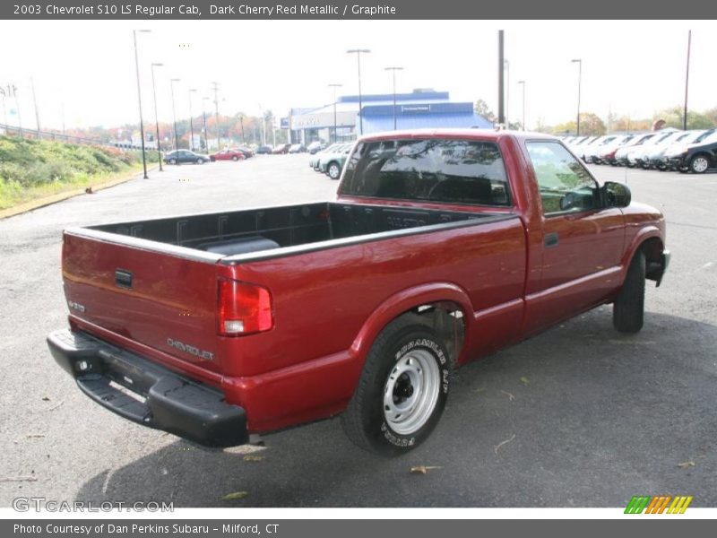 Dark Cherry Red Metallic / Graphite 2003 Chevrolet S10 LS Regular Cab