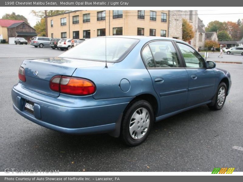 Medium Opal Blue Metallic / Light Gray 1998 Chevrolet Malibu Sedan