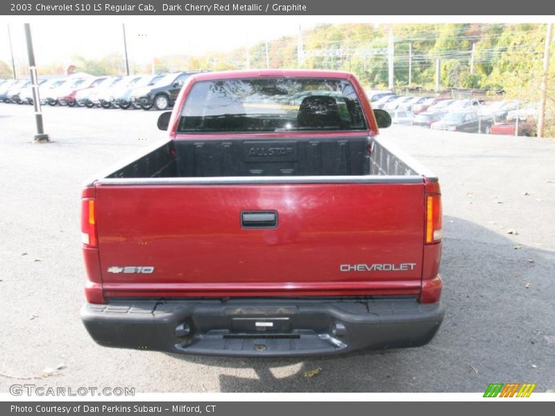 Dark Cherry Red Metallic / Graphite 2003 Chevrolet S10 LS Regular Cab