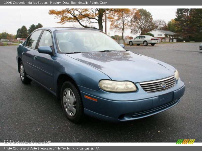 Medium Opal Blue Metallic / Light Gray 1998 Chevrolet Malibu Sedan