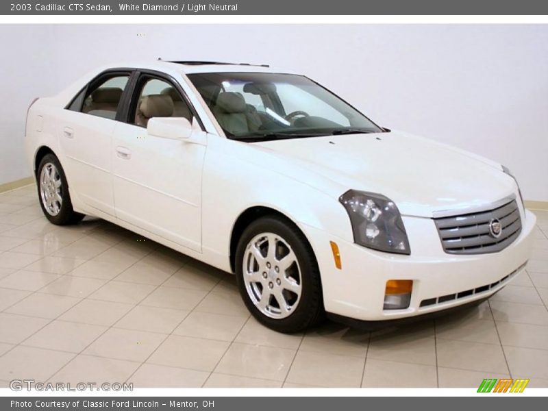 White Diamond / Light Neutral 2003 Cadillac CTS Sedan