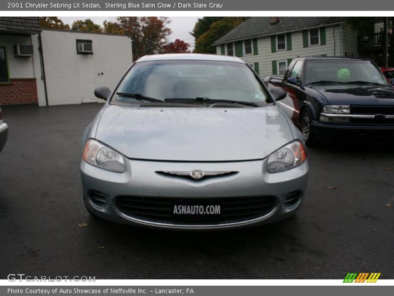 Sterling Blue Satin Glow / Dark Slate Gray 2001 Chrysler Sebring LX Sedan