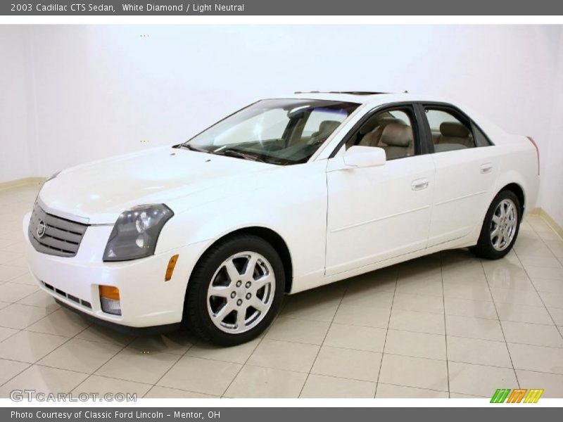 White Diamond / Light Neutral 2003 Cadillac CTS Sedan