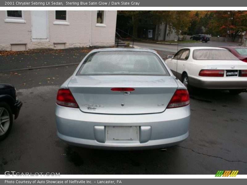 Sterling Blue Satin Glow / Dark Slate Gray 2001 Chrysler Sebring LX Sedan