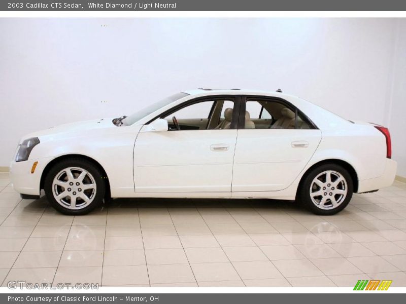 White Diamond / Light Neutral 2003 Cadillac CTS Sedan