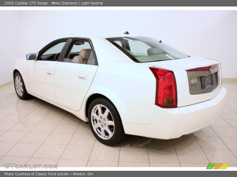 White Diamond / Light Neutral 2003 Cadillac CTS Sedan