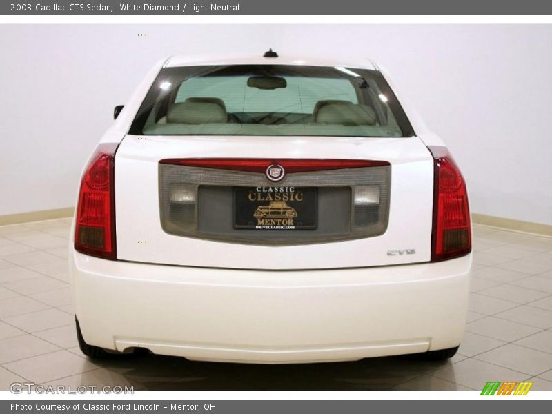 White Diamond / Light Neutral 2003 Cadillac CTS Sedan