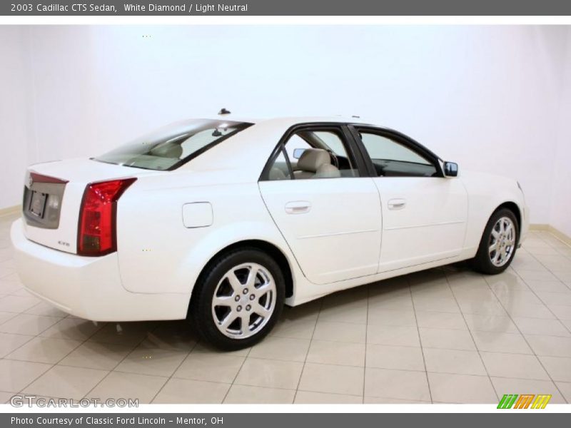 White Diamond / Light Neutral 2003 Cadillac CTS Sedan