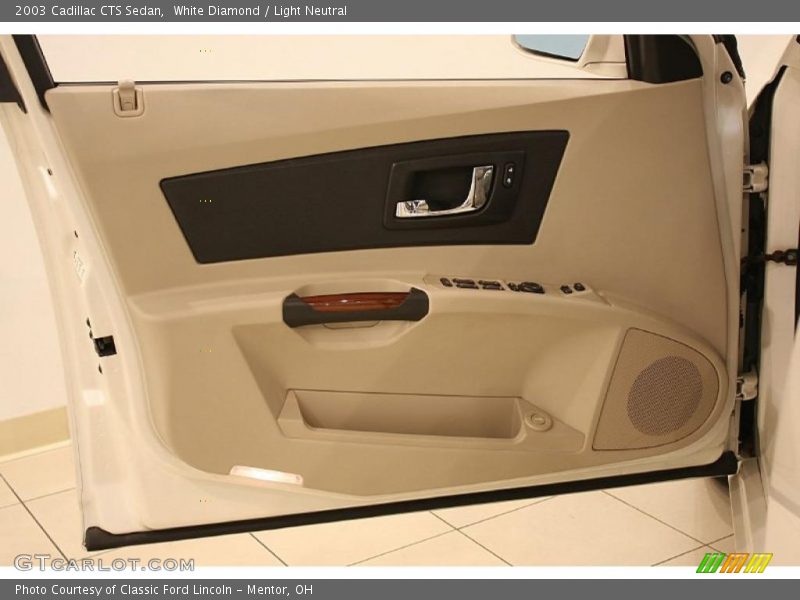 White Diamond / Light Neutral 2003 Cadillac CTS Sedan