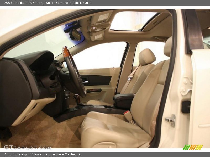White Diamond / Light Neutral 2003 Cadillac CTS Sedan