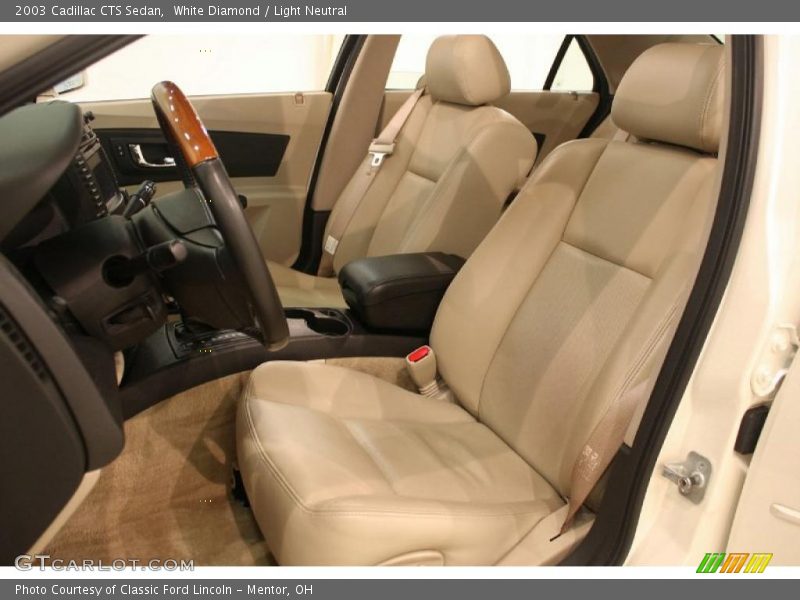 White Diamond / Light Neutral 2003 Cadillac CTS Sedan