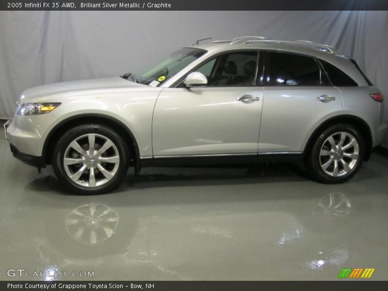 Brilliant Silver Metallic / Graphite 2005 Infiniti FX 35 AWD