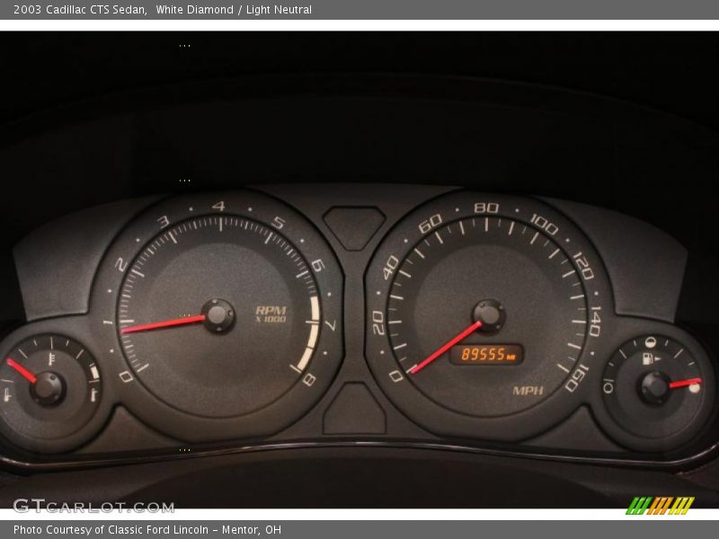 White Diamond / Light Neutral 2003 Cadillac CTS Sedan