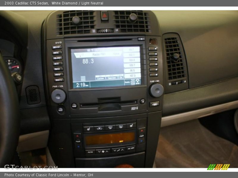 White Diamond / Light Neutral 2003 Cadillac CTS Sedan