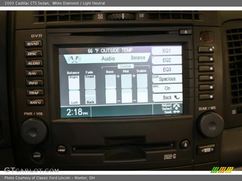 White Diamond / Light Neutral 2003 Cadillac CTS Sedan