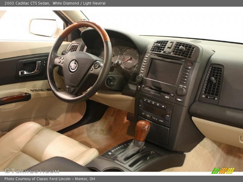 White Diamond / Light Neutral 2003 Cadillac CTS Sedan